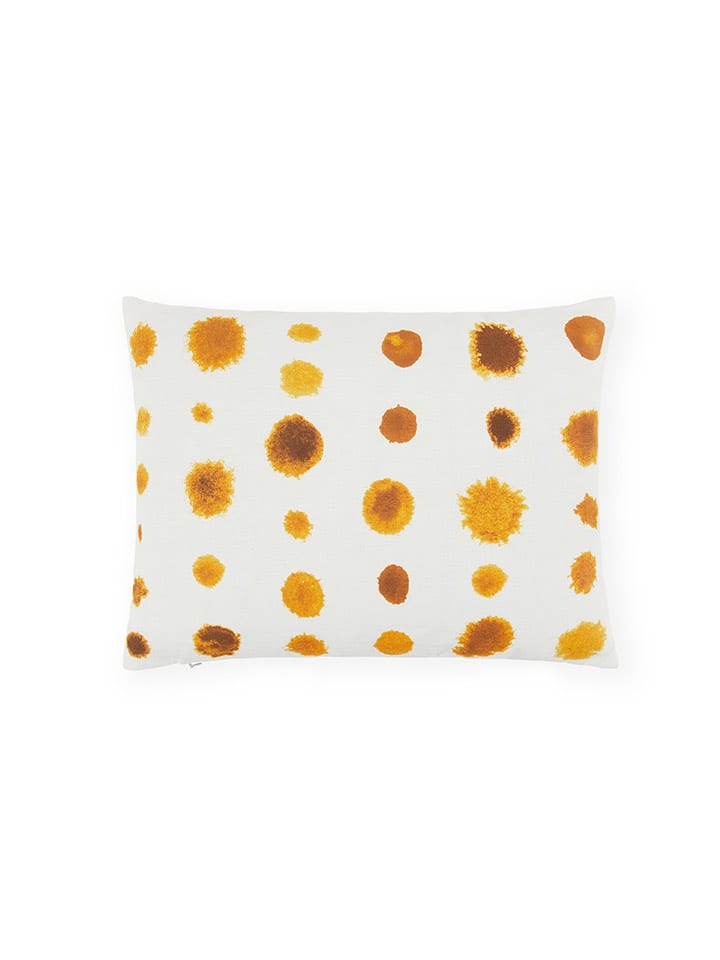 Lanerossi Lniana poszewka w kolorze biało-pomarańczowym na poduszkę - 30 x 40 cm rozmiar: onesize