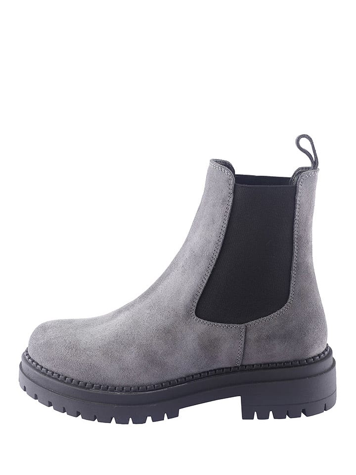 D.Moro Skórzane sztyblety w kolorze szarym rozmiar: 36