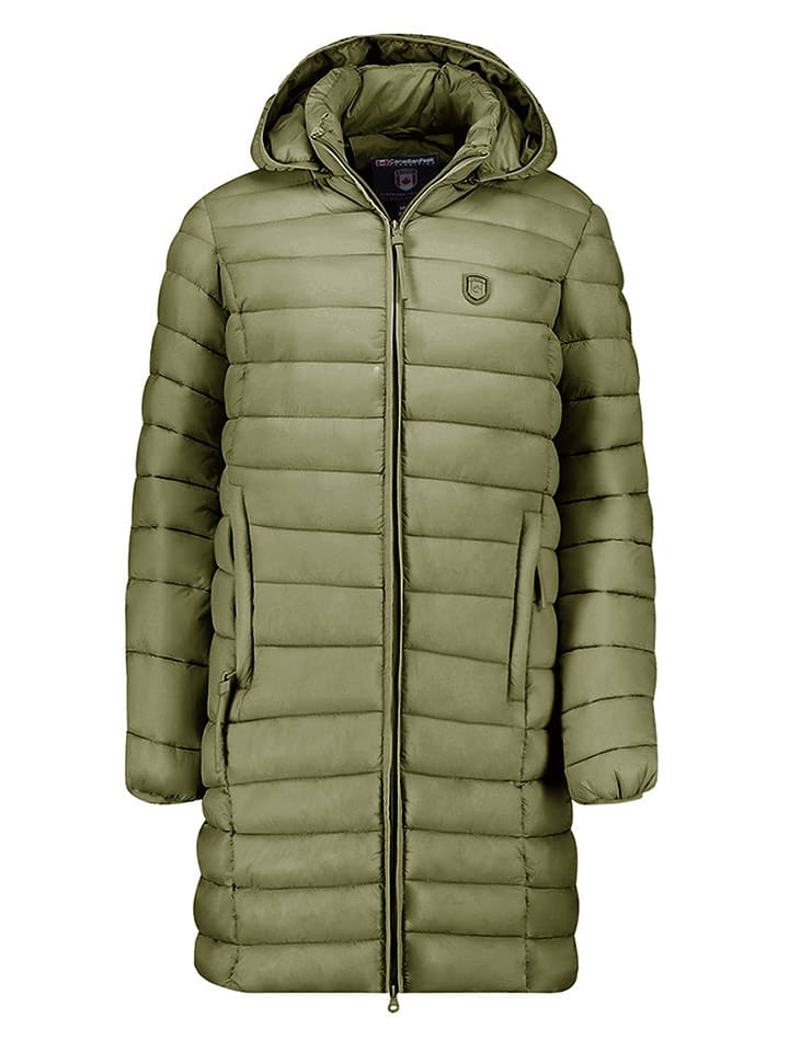 Canadian Peak Płaszcz pikowany "Akitaleak" w kolorze zielonym rozmiar: M