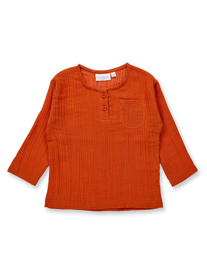 Sense Organics Koszula "Plin" w kolorze czerwonym rozmiar: 128