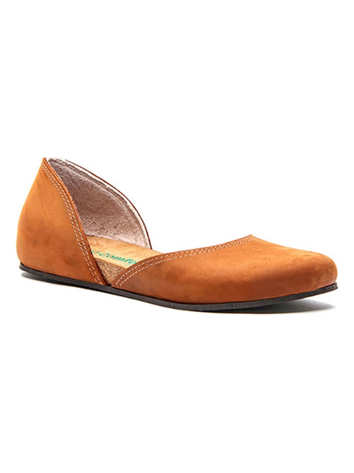 Comfortfusse Skórzane baleriny w kolorze brązowym rozmiar: 40