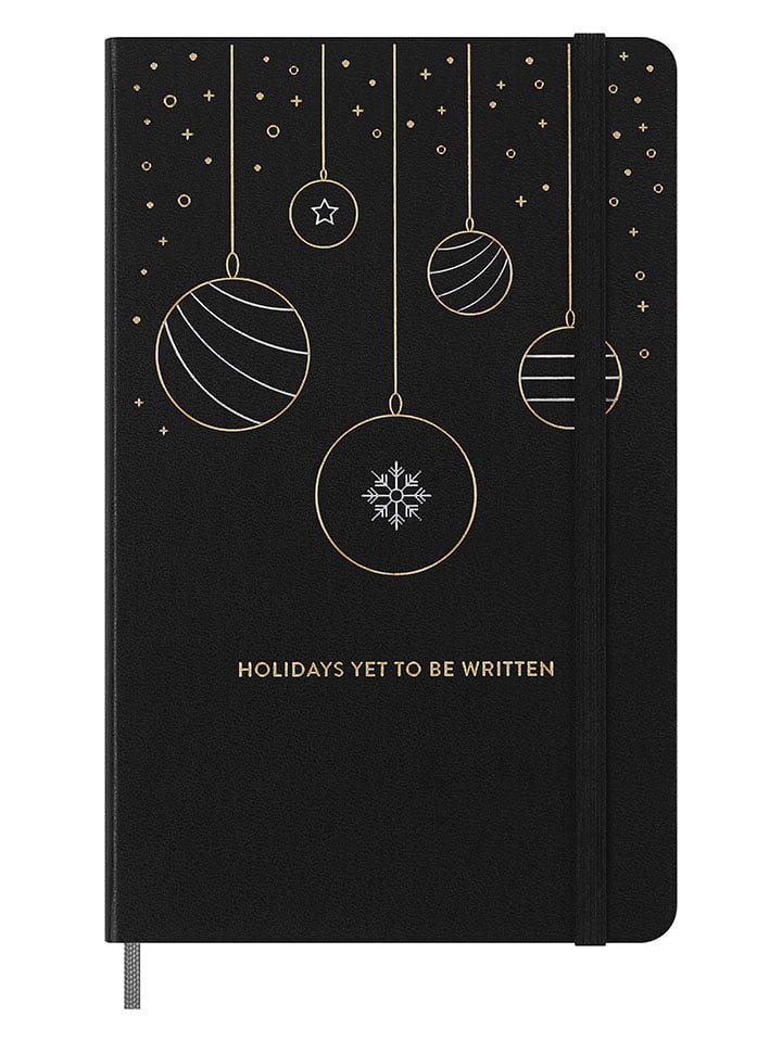 Moleskine Notatnik "Holiday" w kolorze czarnym - 13 x 21 cm rozmiar: onesize