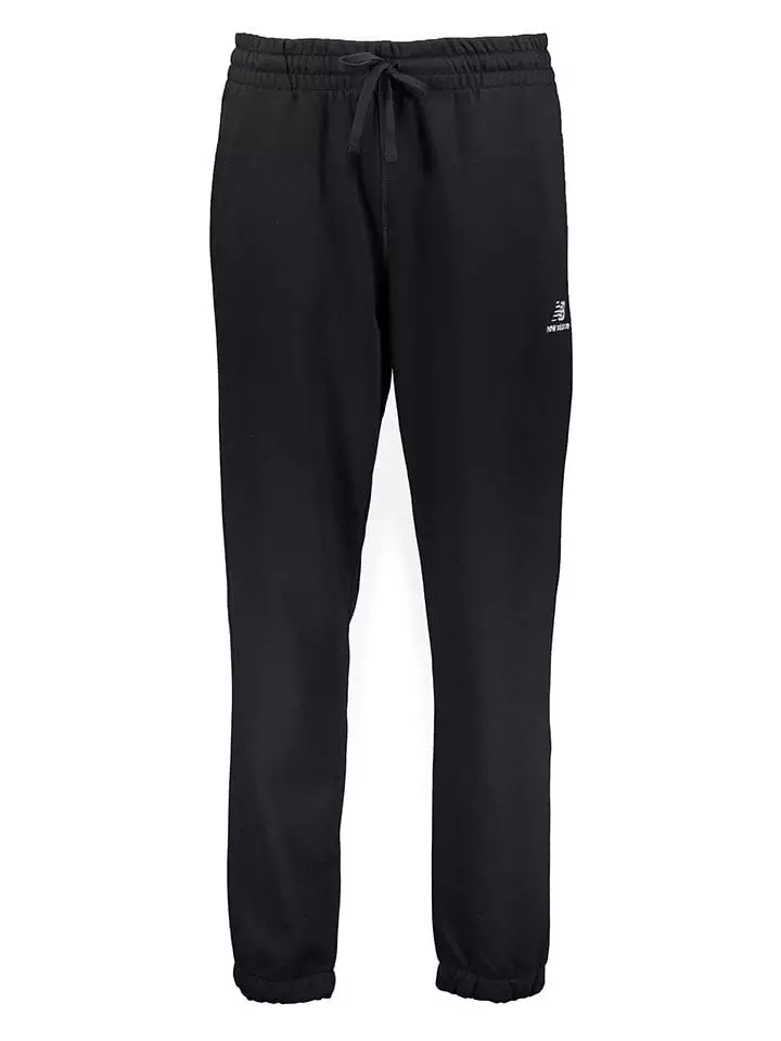 New Balance Spodnie dresowe "Uni-ssentials French Terry" w kolorze czarnym rozmiar: L-XL
