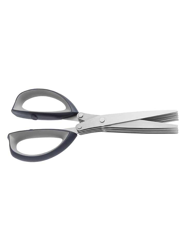 BergHOFF Nożyczki wieloostrzowe ze szczoteczką w kolorze ciemnoszarym rozmiar: onesize