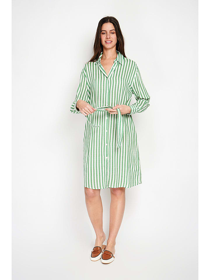 William de Faye Sukienka w kolorze zielono-białym rozmiar: 40