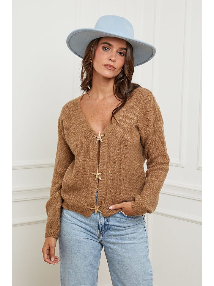 L'armoire de Suzette Kardigan w kolorze karmelowym rozmiar: 38/40