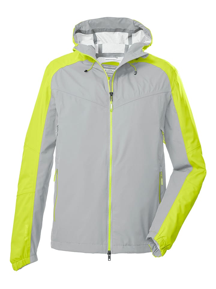Killtec Kurtka funkcyjna "KOS 38" w kolorze szaro-żółtym rozmiar: XL