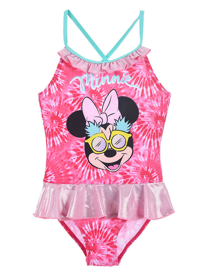 Disney Minnie Mouse Strój kąpielowy "Minnie" w kolorze różowym rozmiar: 98