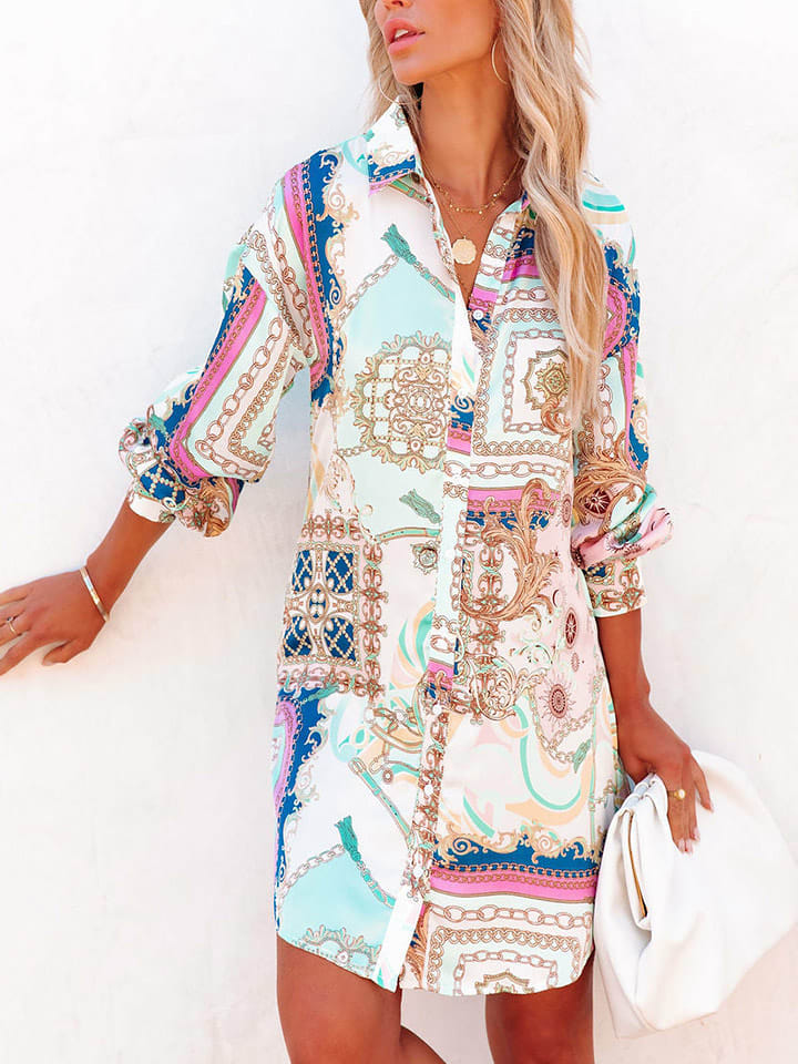 Milan Kiss Sukienka ze wzorem rozmiar: M