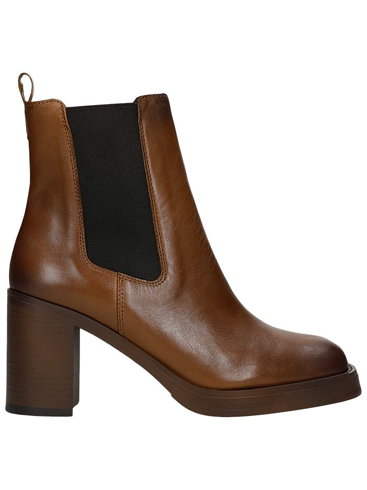 Wojas Skórzane botki w kolorze jasnobrązowym rozmiar: 38