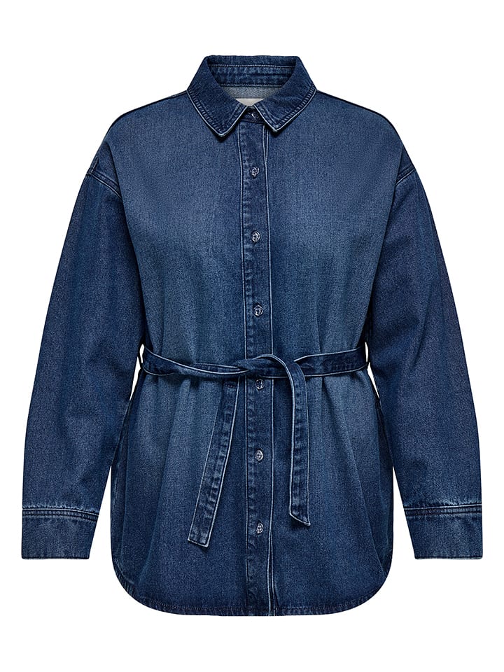 ONLY Bluzka dżinsowa w kolorze granatowym rozmiar: 44