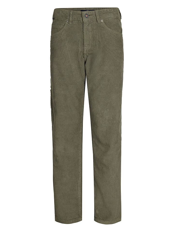 Petrol Industries Spodnie sztruksowe w kolorze khaki rozmiar: 164