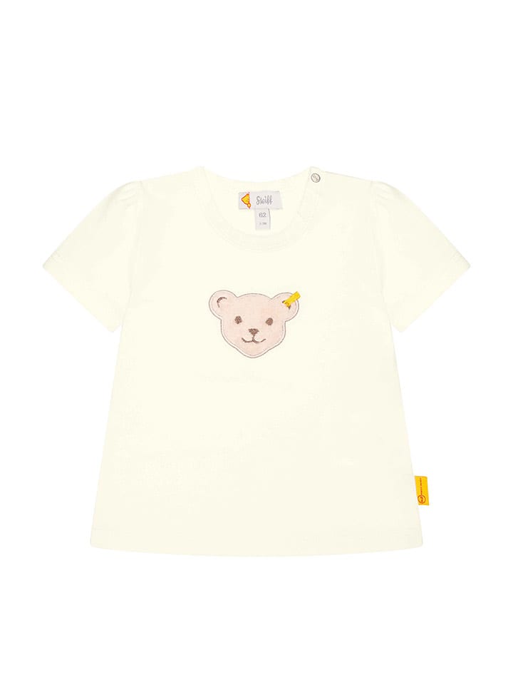 Steiff Koszulka w kolorze kremowym rozmiar: 74