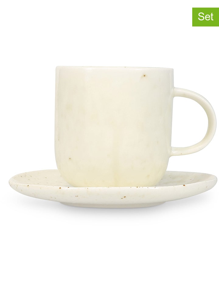 Salt and Pepper Kubki (4 szt.) "Studio Urban" w kolorze kremowym - 330 ml rozmiar: onesize