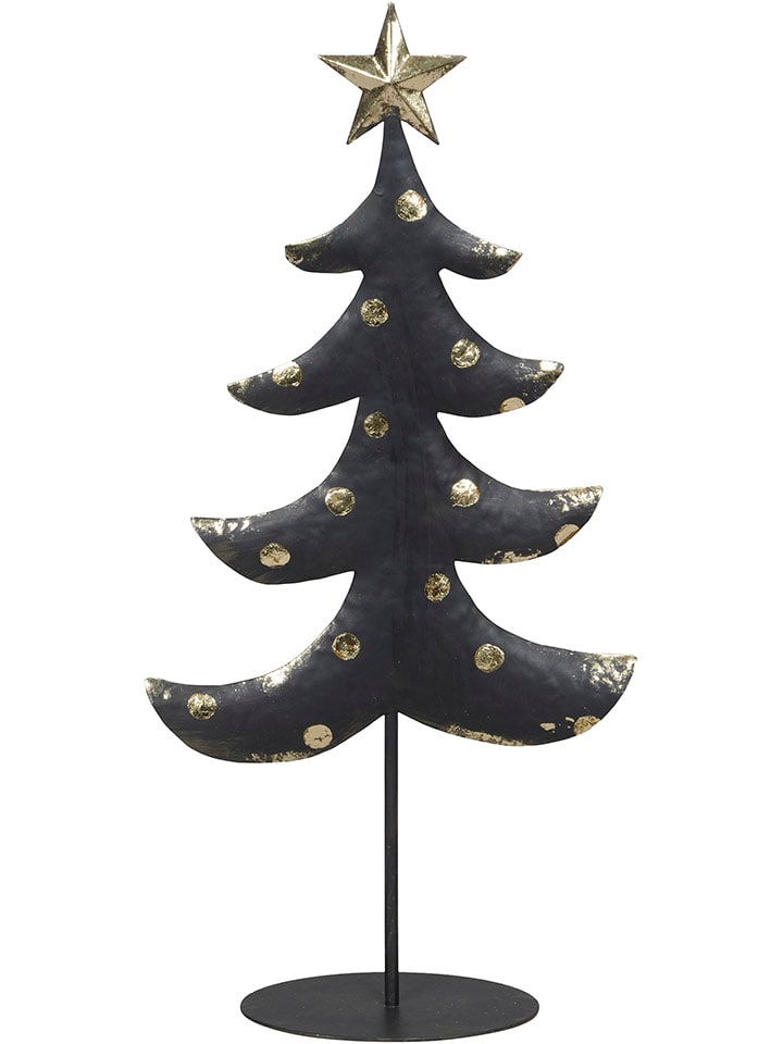 POSIWIO Figurka dekoracyjna "Tree" w kolorze czarnym - 25 x 50 cm rozmiar: onesize