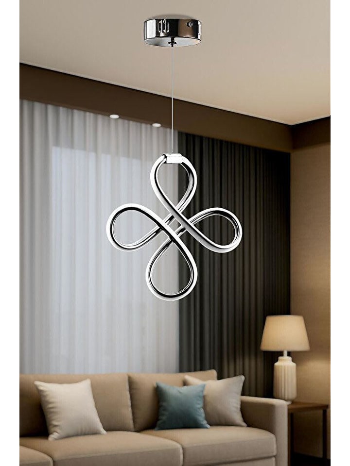 Opviq Lampa wisząca LED w kolorze srebrnym - szer. 30 cm rozmiar: onesize