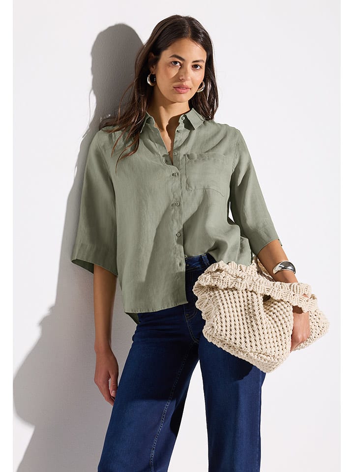 Street One Bluzka w kolorze zielonym rozmiar: 46