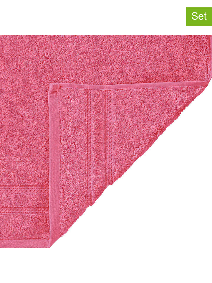 Egeria Ręczniki (3 szt.) w kolorze różowym dla gości rozmiar: 30x50 cm