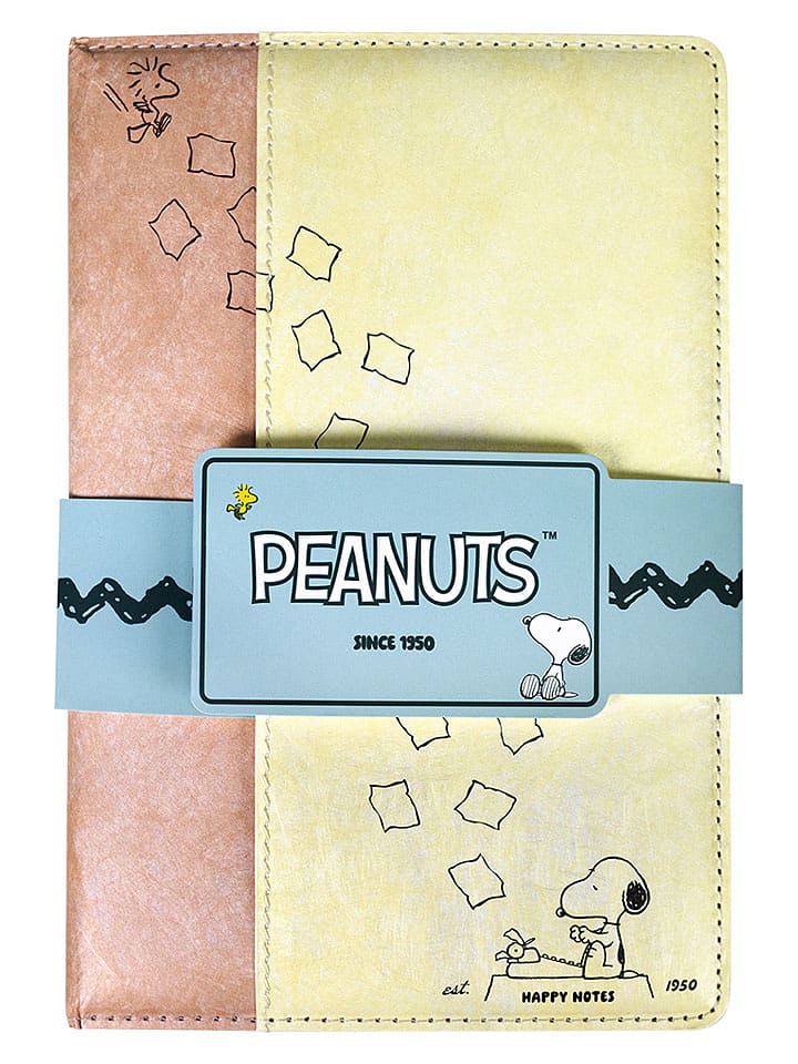 Snoopy Notatnik "Snoopy" w kolorze żółto-pomarańczowym - A5 rozmiar: onesize