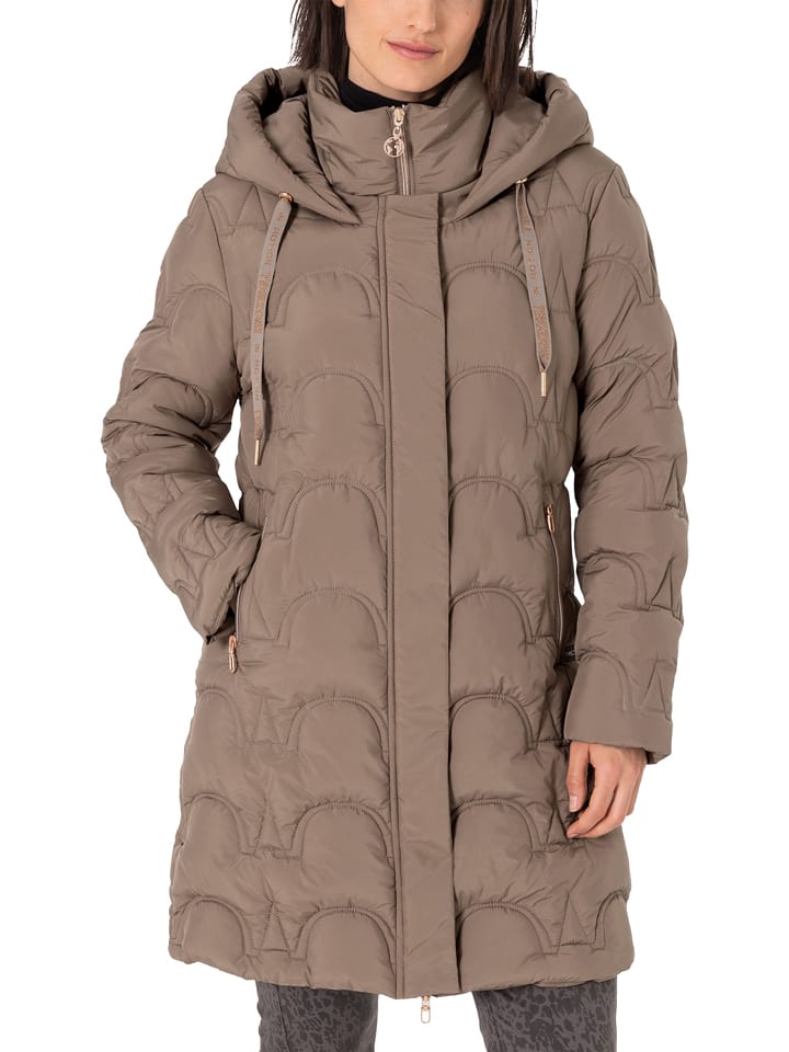 Timezone Płaszcz pikowany w kolorze beżowym rozmiar: XL