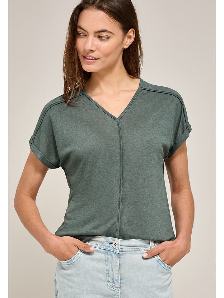 Cecil Koszulka w kolorze zielonym rozmiar: L