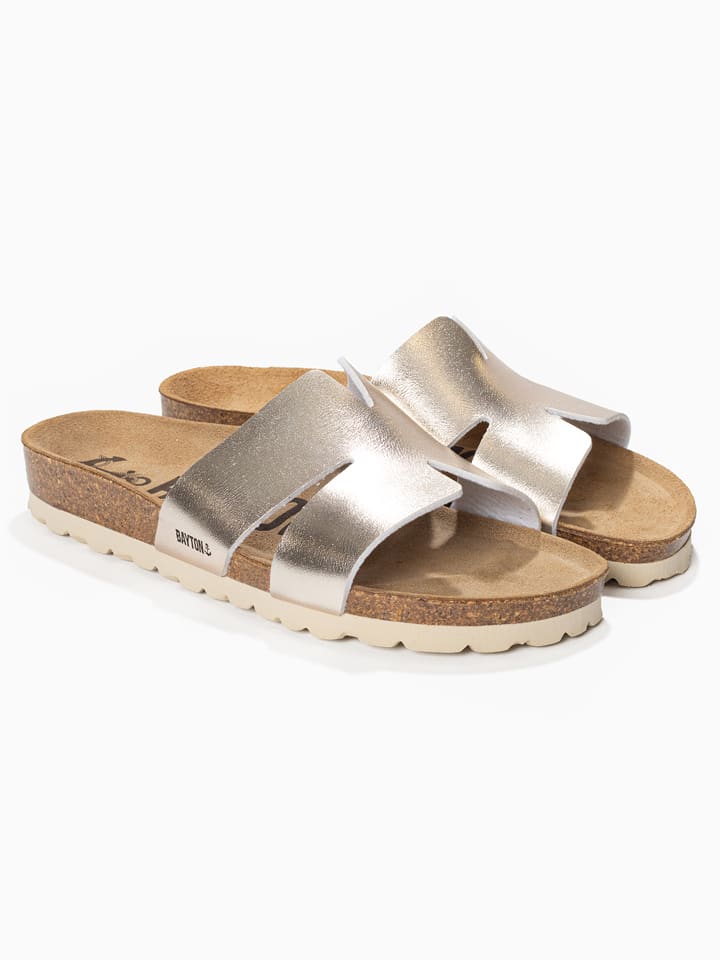 BAYTON Klapki "Djone" w kolorze złotym rozmiar: 38