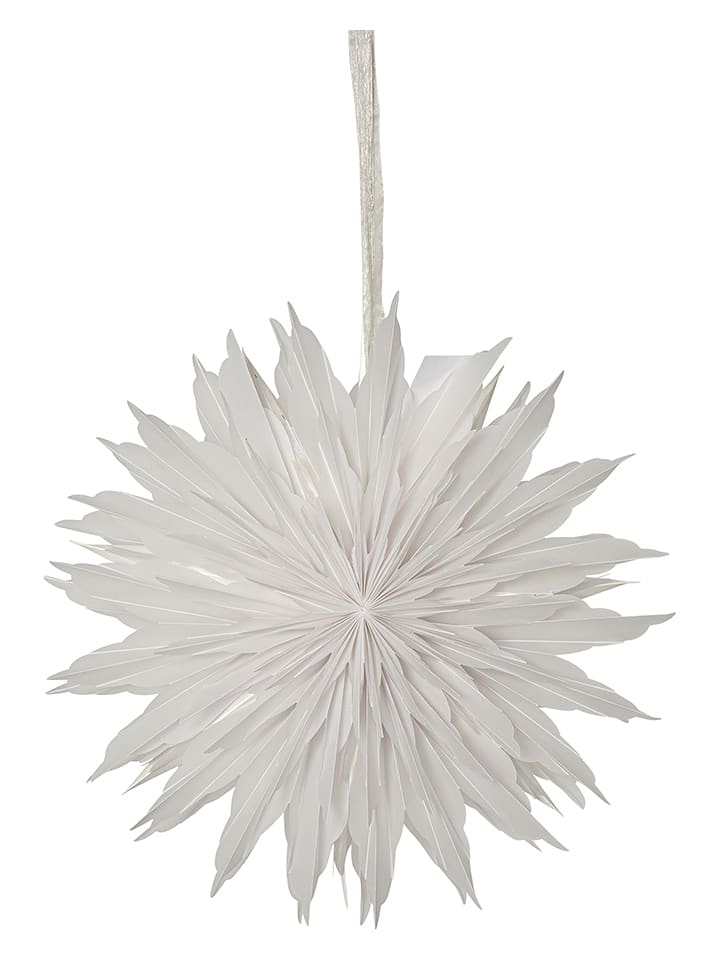 STAR Trading Gwiazda papierowa "Dis" w kolorze białym - Ø 40 cm rozmiar: onesize