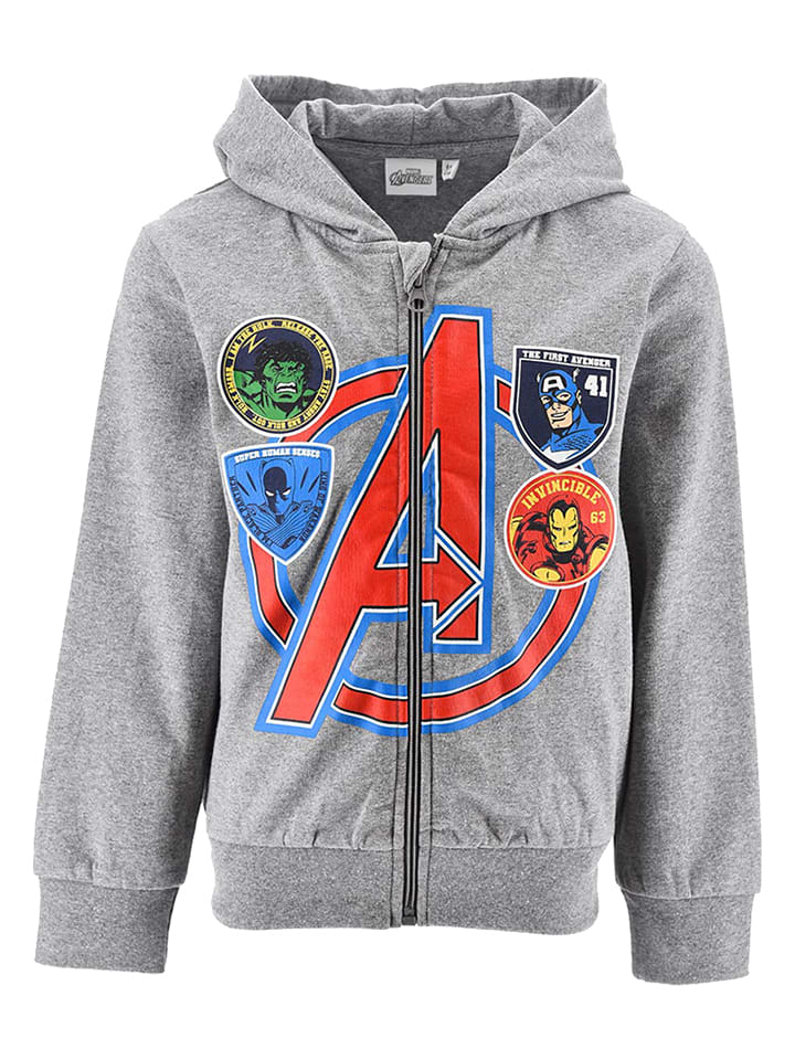 Avengers Bluza "Avengers" w kolorze szarym ze wzorem rozmiar: 104