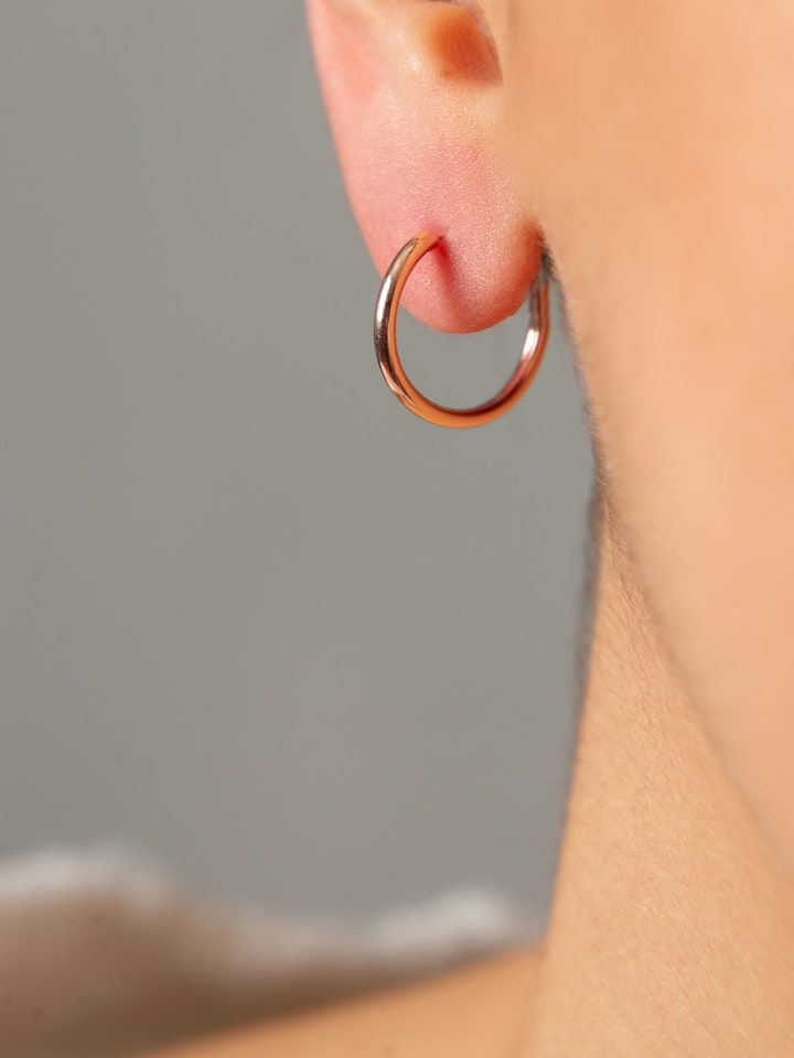 Heliophilia Srebrne kolczyki-kreole rozmiar: onesize