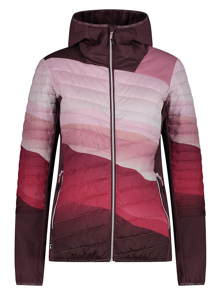CMP Kurtka hybrydowa w kolorze różowo-bordowym rozmiar: 42