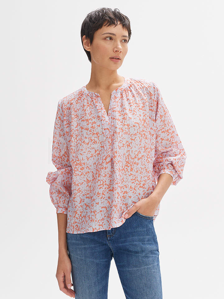 OPUS Bluzka w kolorze szaro-pomarańczowym rozmiar: 40