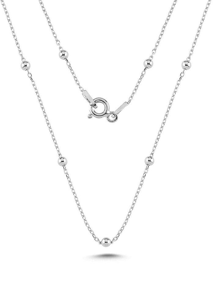 Lodie Silver Srebrny naszyjnik z elementami ozdobnymi rozmiar: onesize