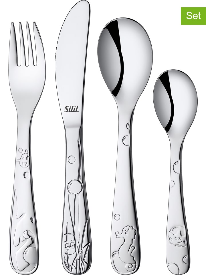 Silit 4-częściowy zestaw sztućców dziecięcych "Aquarama" rozmiar: onesize
