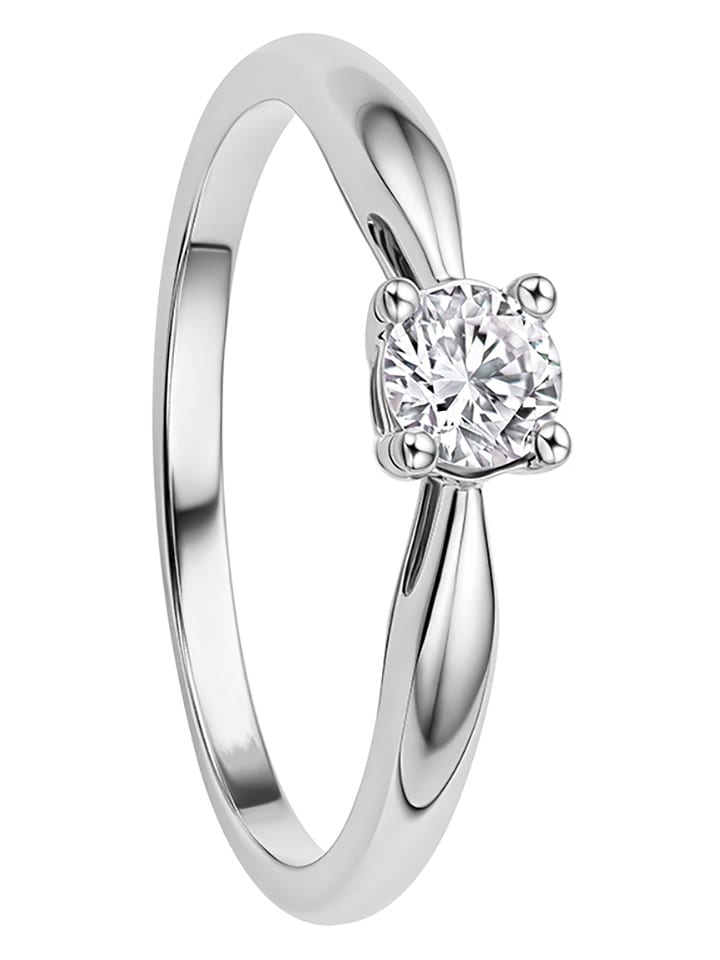 Revoni Złoty pierścionek z diamentem rozmiar: 56