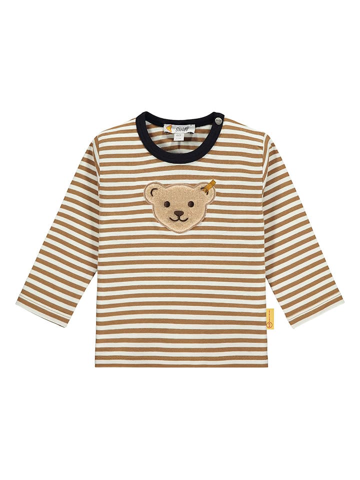 Steiff Koszulka w kolorze jasnobrązowym rozmiar: 74