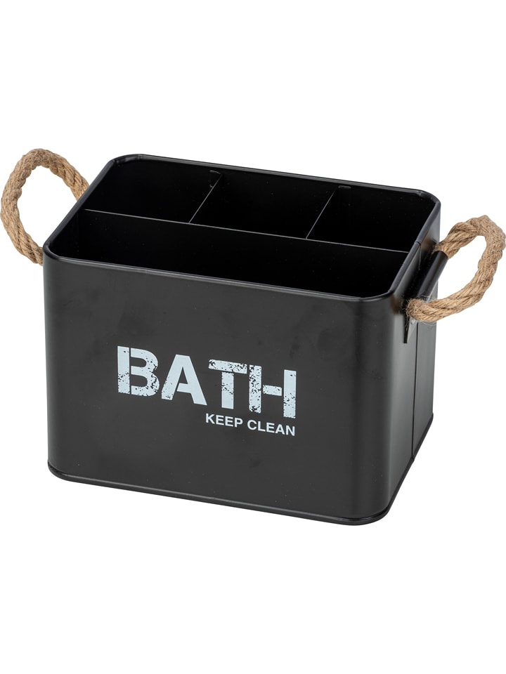 Wenko Pudełko "Gara" w kolorze czarnym - 19 x 12,5 x 13 cm rozmiar: onesize