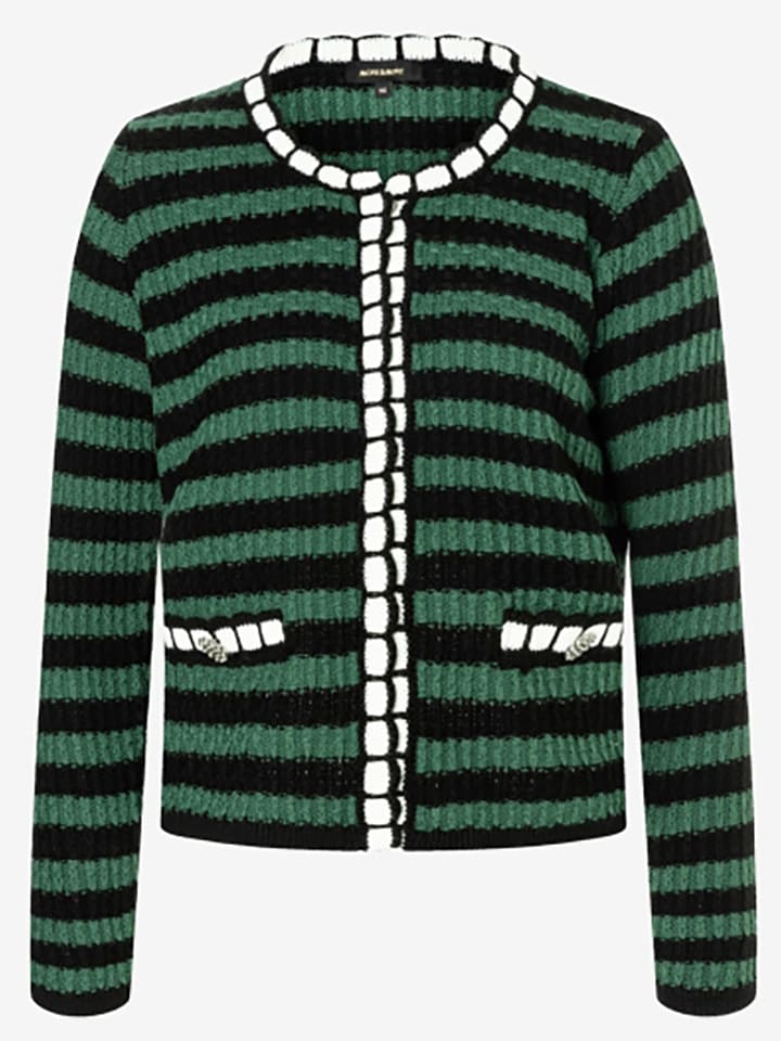 More & More Kardigan w kolorze zielono-czarnym rozmiar: 46