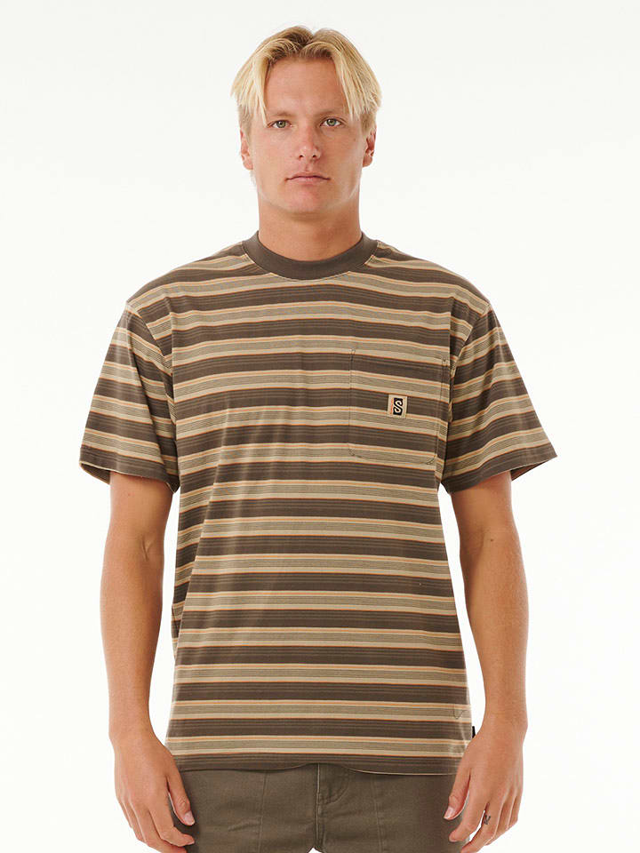 Rip Curl Koszulka w kolorze brązowo-beżowym rozmiar: M