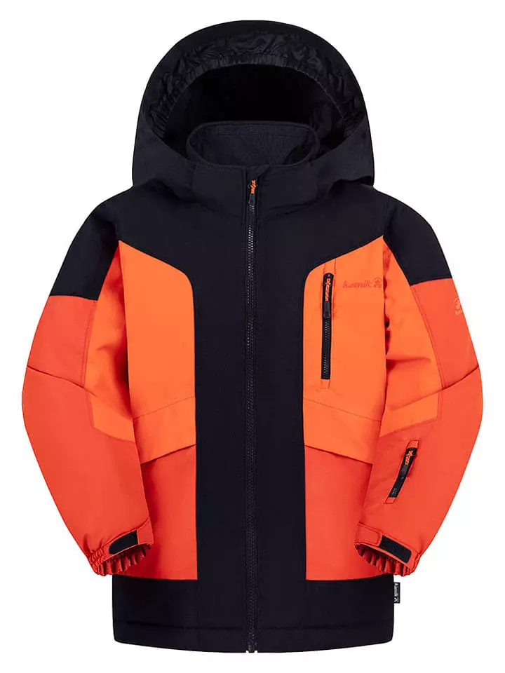 Kamik Kurtka zimowa "Meteor" w kolorze pomarańczowo-granatowym rozmiar: 164