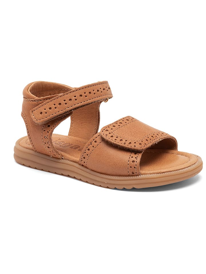 bisgaard Skórzane sandały w kolorze jasnobrązowym rozmiar: 30