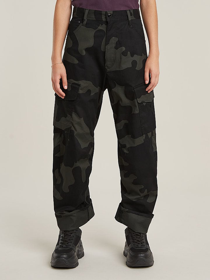 G-Star Bojówki w kolorze szaro-czarnym rozmiar: W25