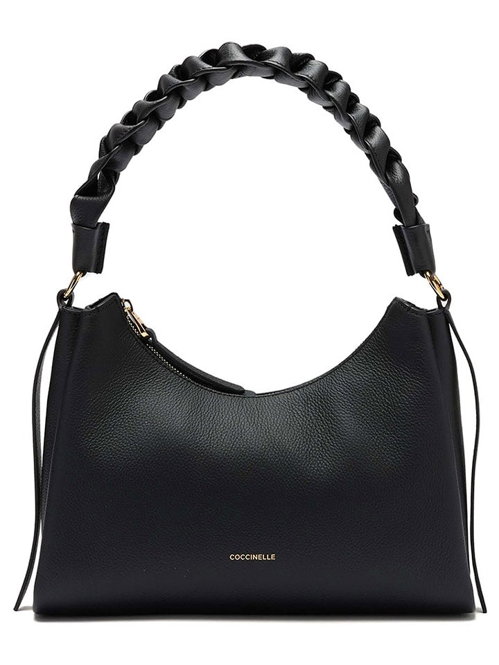 COCCINELLE Skórzana torebka w kolorze czarnym - 23 x 18 x 10 cm rozmiar: onesize