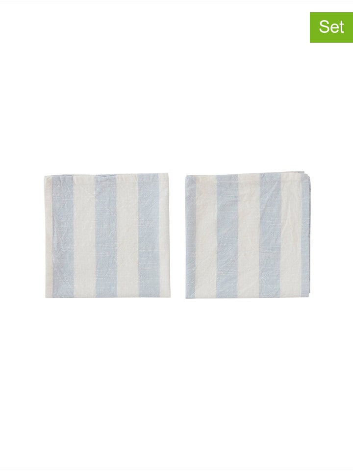 OYOY living design Serwetki (2 szt.) w kolorze błękitnym - 45 x 45 cm rozmiar: onesize