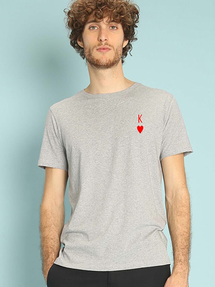 WOOOP Koszulka "King" w kolorze szarym rozmiar: S