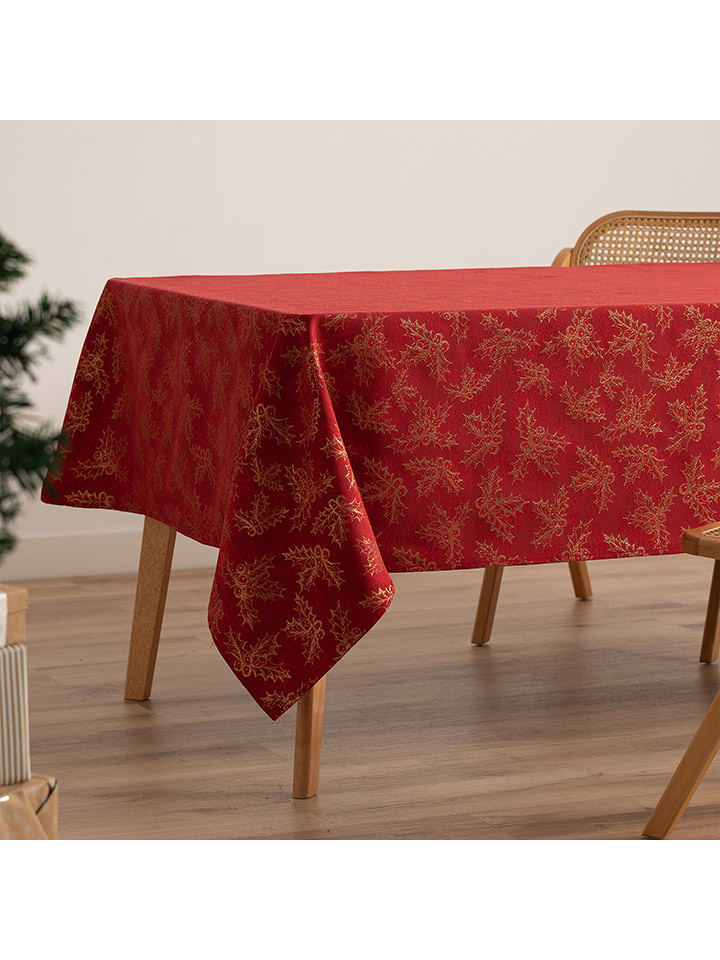GAMUSI Obrus "Holly" w kolorze czerwonym rozmiar: 140x200 cm