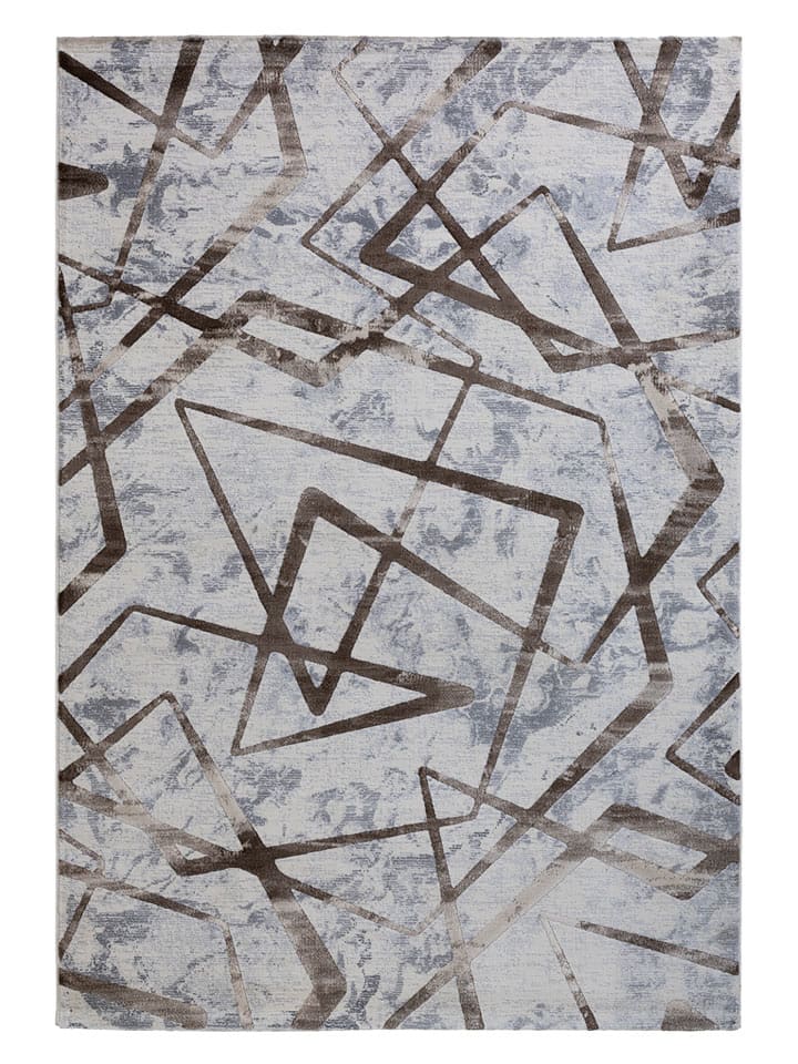 deco Rugs & Carpet Dywan "Double" w kolorze szaro-brązowym rozmiar: 80x150 cm