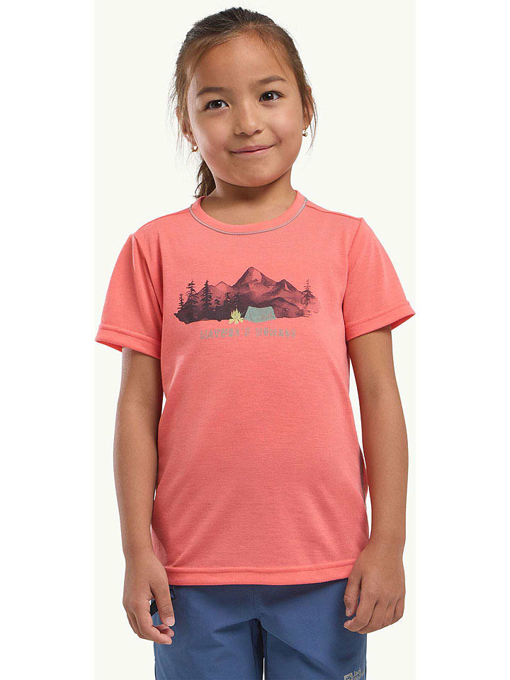 Jack Wolfskin Koszulka w kolorze różowym rozmiar: 176