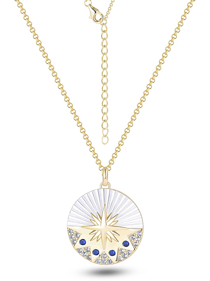 DI GIORGIO Pozłacany naszyjnik z zawieszką - dł. 40 cm rozmiar: onesize