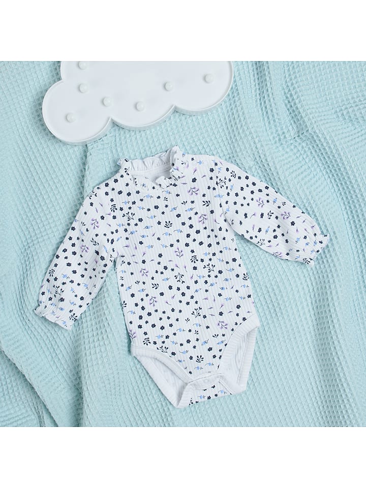 COOL CLUB Body w kolorze biało-niebieskim rozmiar: 74