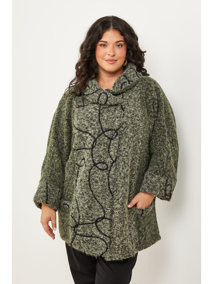 Curvy Lady Płaszcz przejściowy w kolorze khaki rozmiar: 48/50